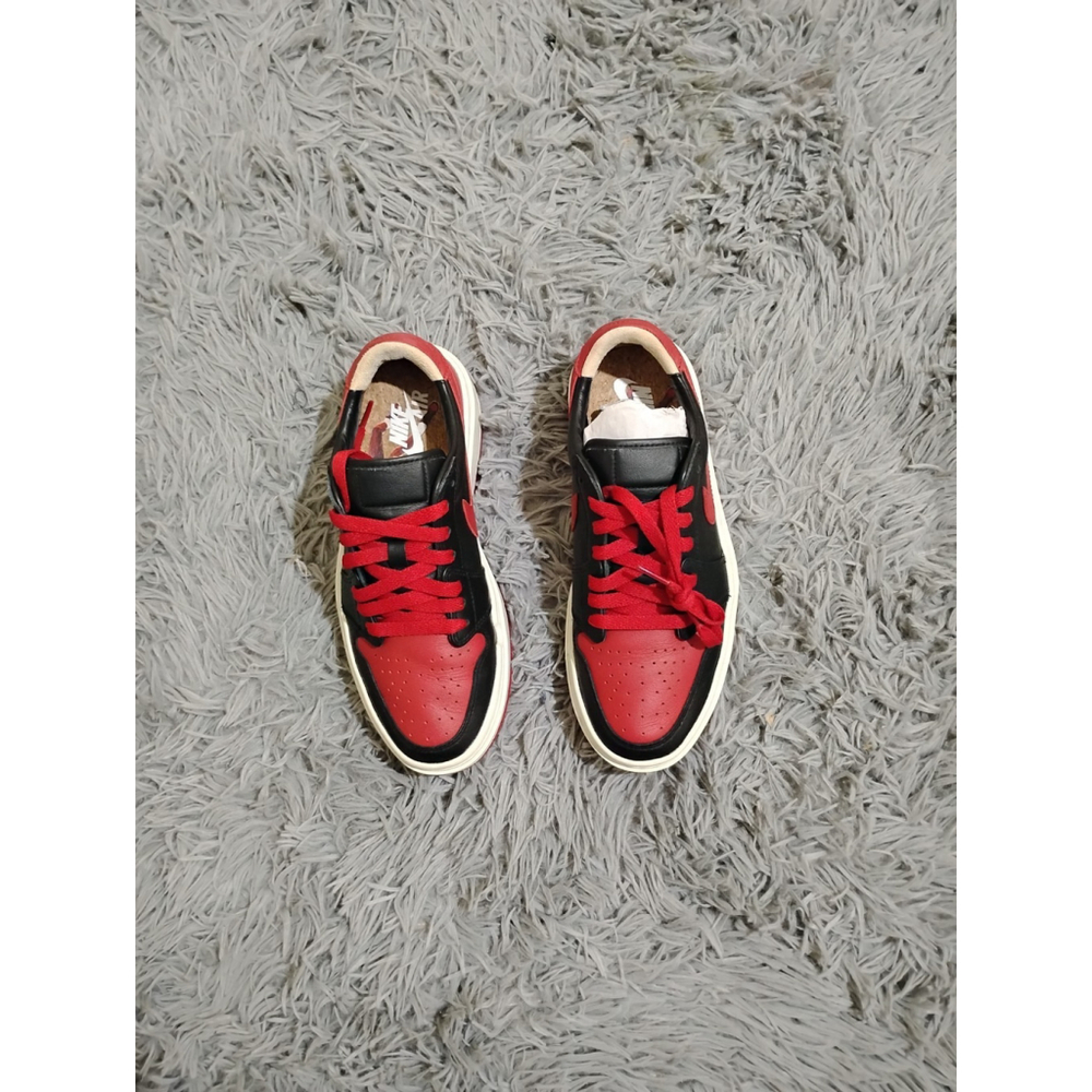 Nike Air Jordan 1 Low Elevated Bred Women Size 8 Sneakers DQ1823-006 - Picture 2 of 12